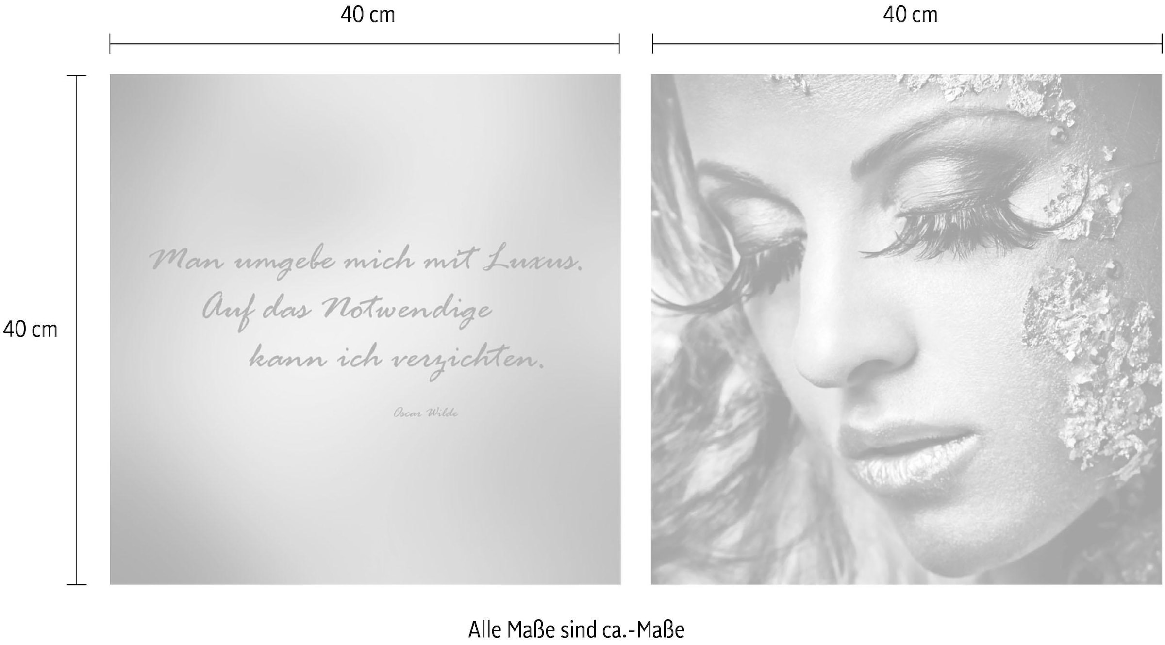 queence Leinwandbild »Reichtum« Foto | Kind | Kunst | Menschen | Modern | Schriftzug | Schriftzüge | Spa | Spa Bilder | Sprüche | Sprüche & Texte Set,  Premium-Leinwandstoff, Handarbeit aus Deutschland, Zitat, 2er Set