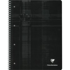 Cahier spiralé, A4, quadrillé avec marge