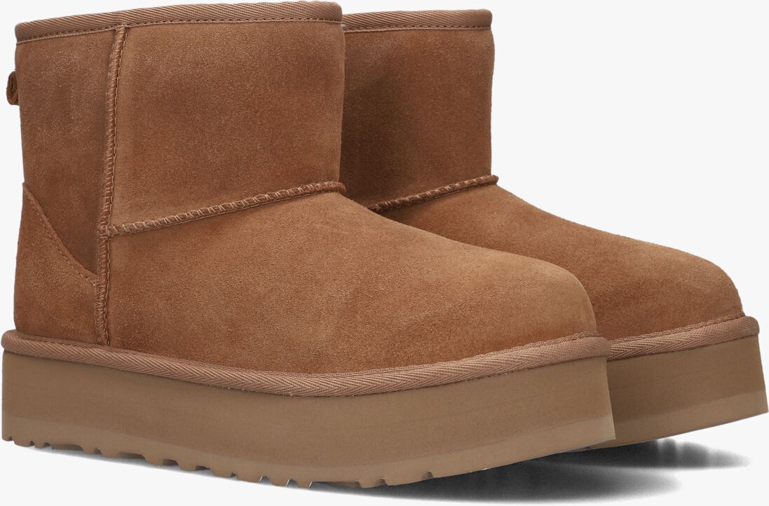 UGG cognac ugg vachtlaarzen kids classic mini platform
