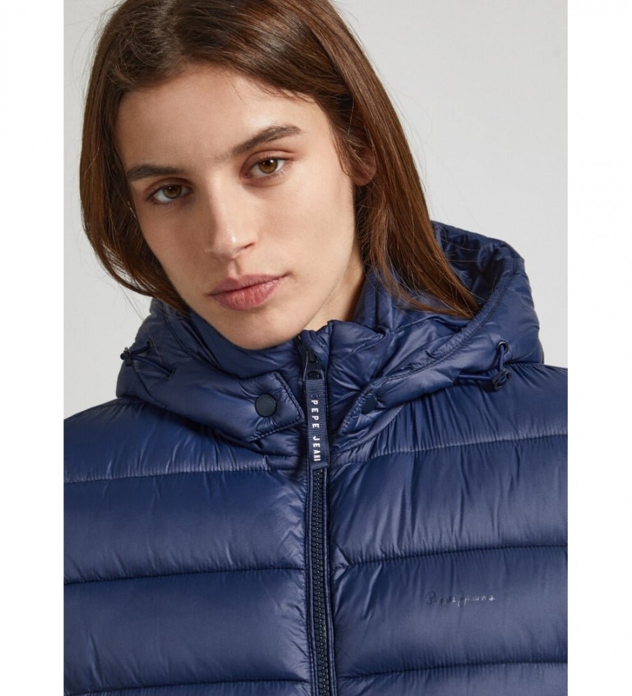 Casaco comprido Pepe Jeans Maddie, azul marinho
