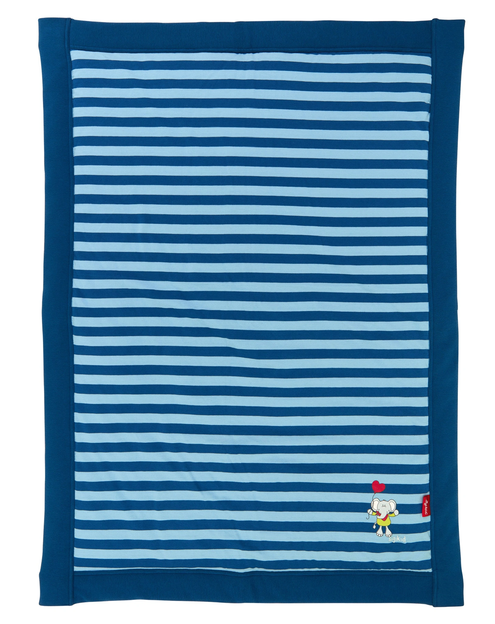 Jerseydecke LOLO LOMBARDO (100x70) gestreift in blau