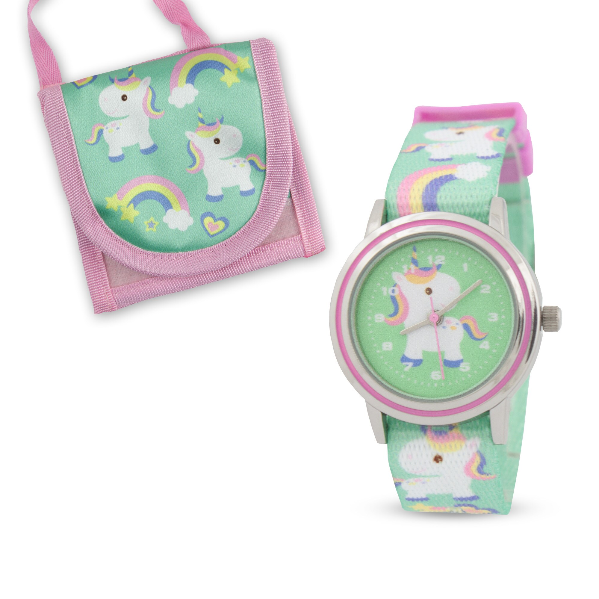 MiravalKinderarmbanduhr mit Brustbeutel Einhorn