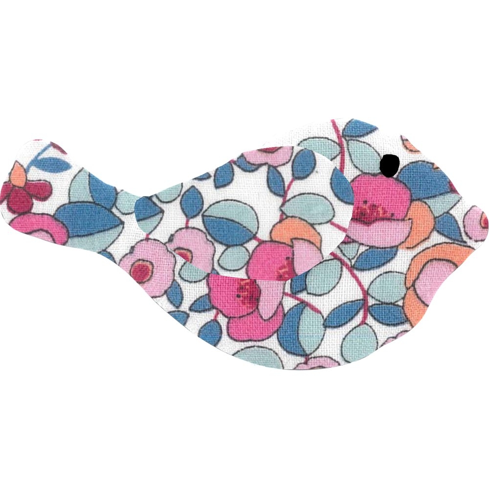 Barrette Mésange Boutons Rose