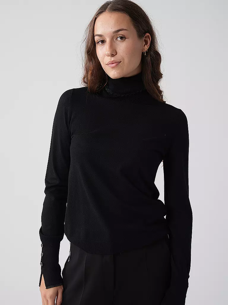LIU JO Rollkragenpullover schwarz