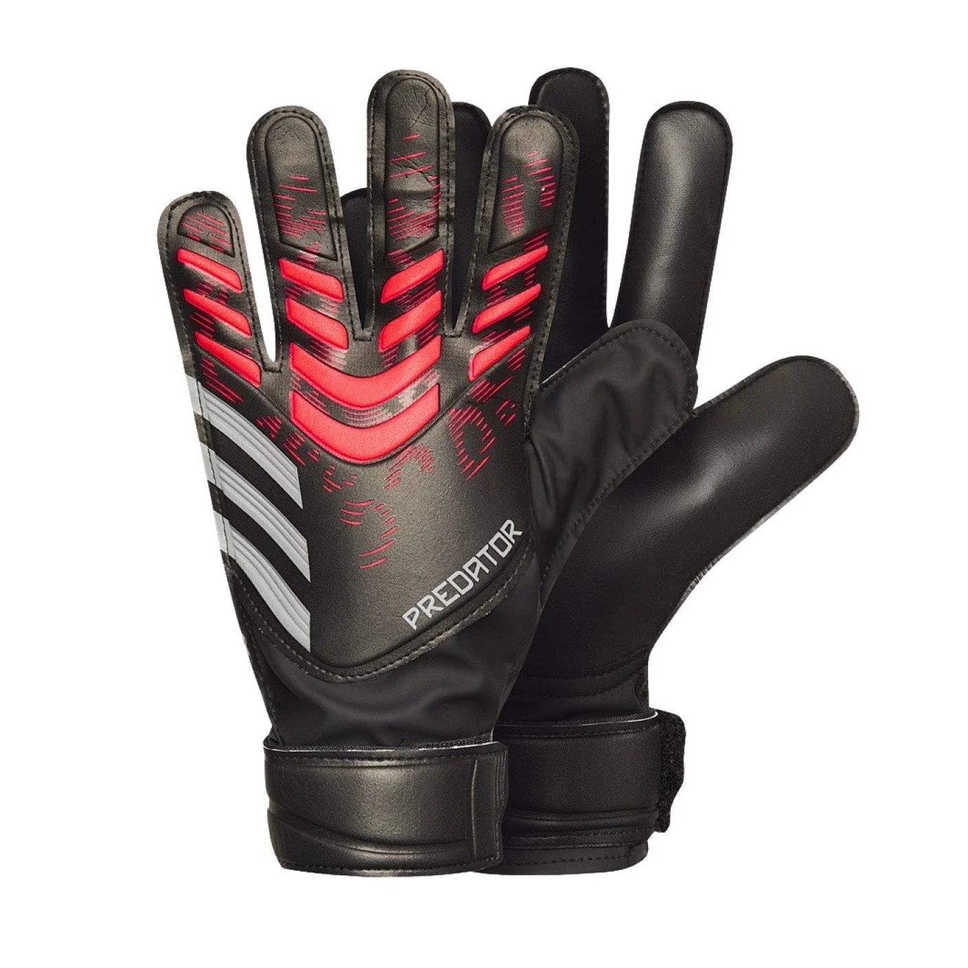 Adidas Predator Training Keepershandschoenen Kids Zwart Rood Grijs