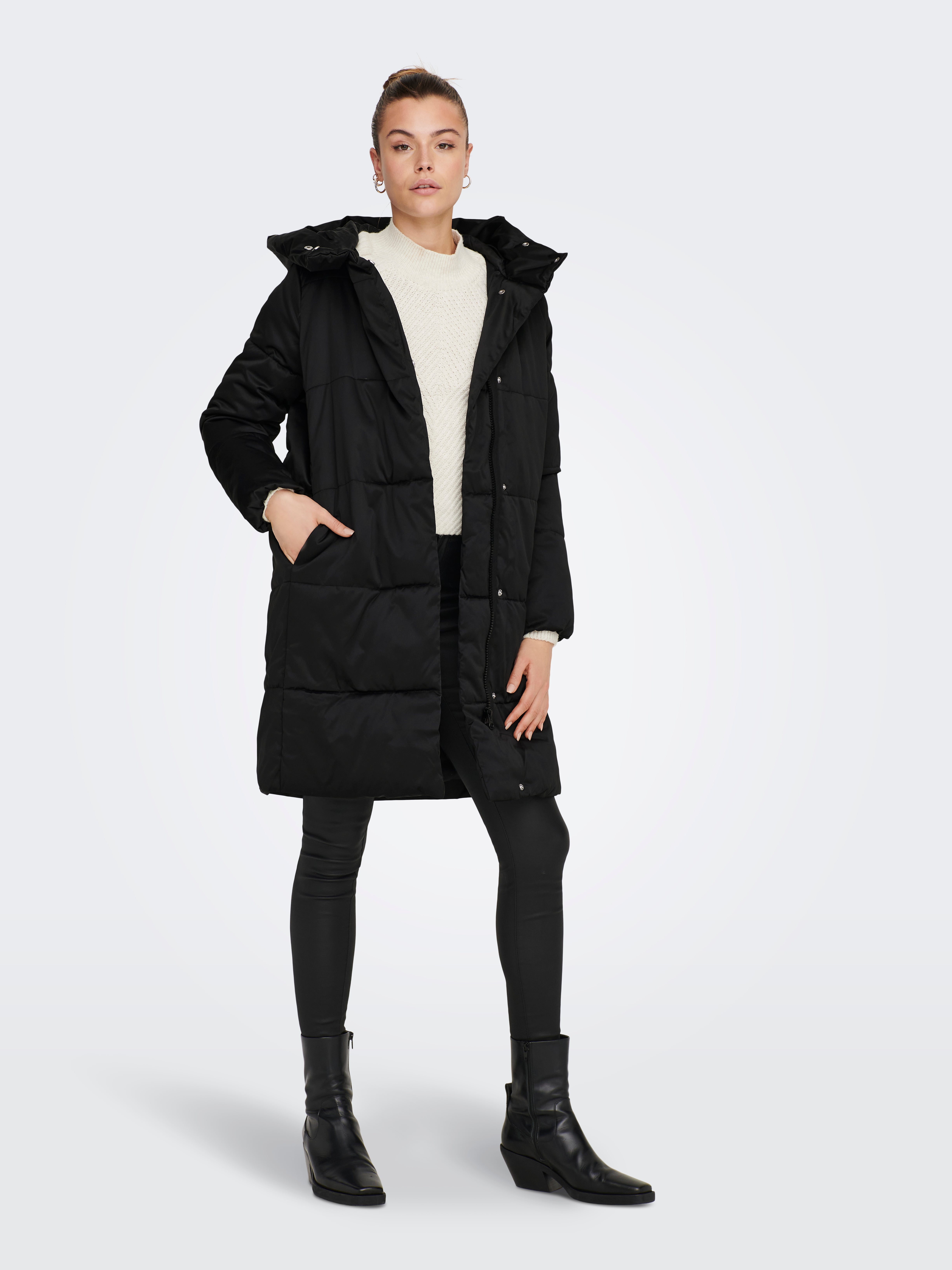 JDYMUSTANG Steppmantel Black