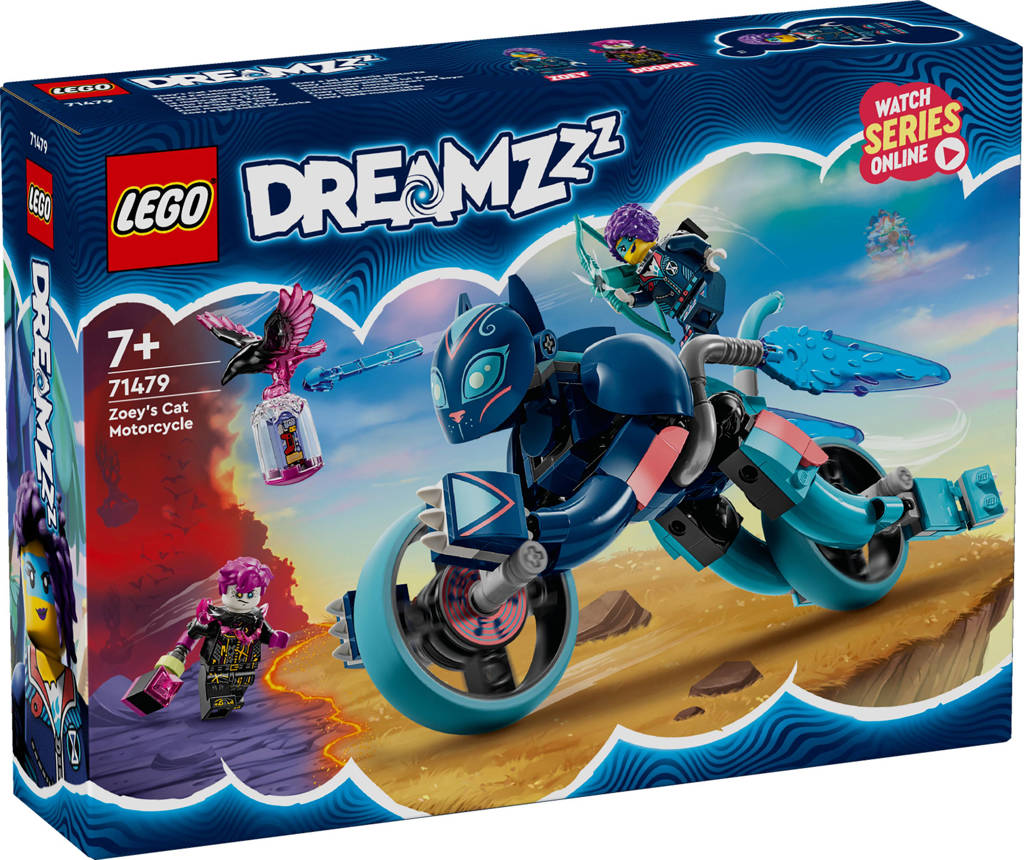 2-in-1 Zoey's kattenmotor Motor Speelgoed voor Kinderen 71479 DREAMZzz