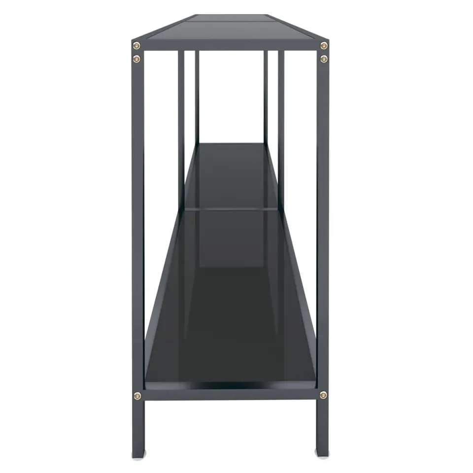 vidaXL - Wandtafel - Zwart - Glas
