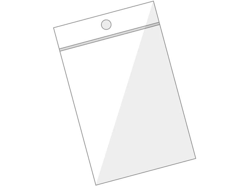 Büroline Frischhaltebeutel 9 cm x 11 cm, 10 Stück Pressverschlussbeutel – ohne Beschriftungsfeld