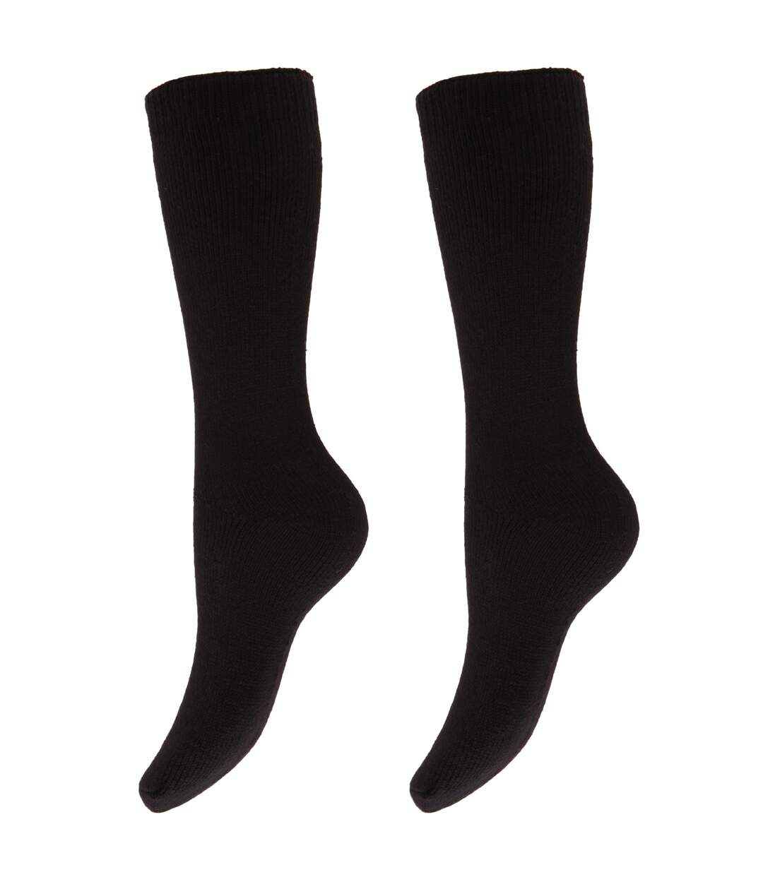 Chaussettes thermiques hautes (2 paires) - Femme (Noir) - UTW259