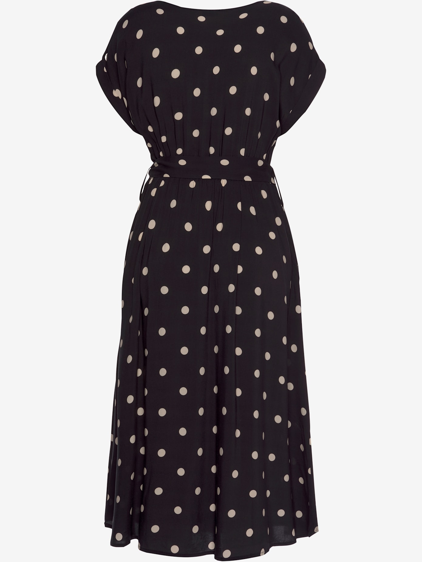 Robe mi-longue encolure haute