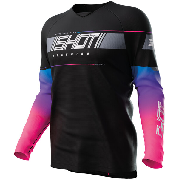 Shot - Maillot enfant Draw Kid Indy Noir / Rose / Bleu