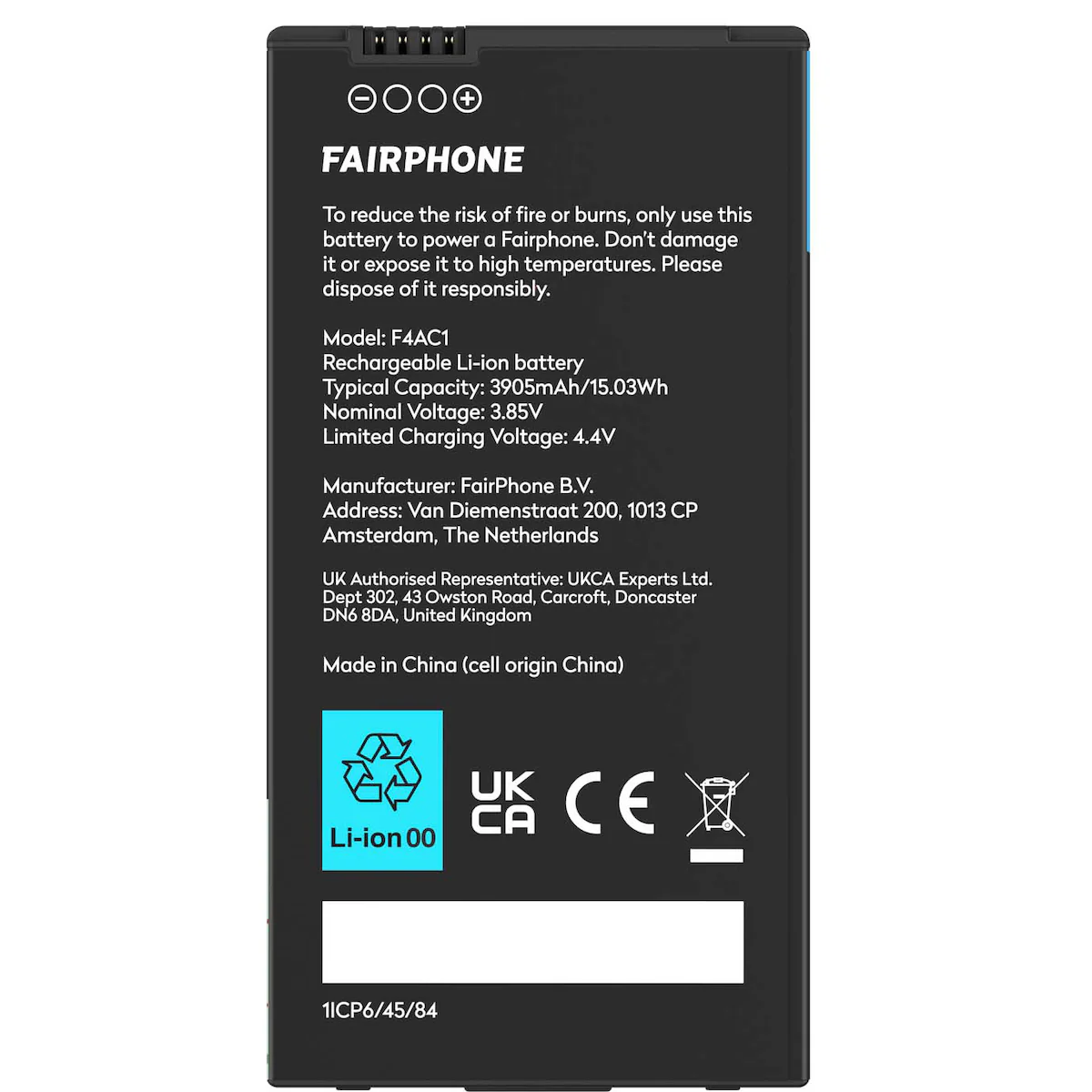 Erstatningsbatteri Fairphone 4 (3905 mAh)