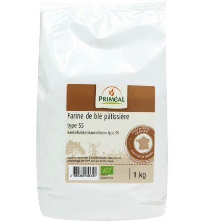Priméal Banketbakkers Tarwebloem T55 Bio (1000 gr)
