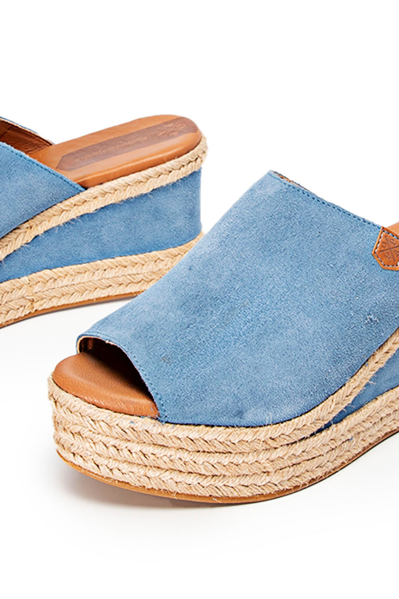Cunhas de arenito azul com serragem - azul