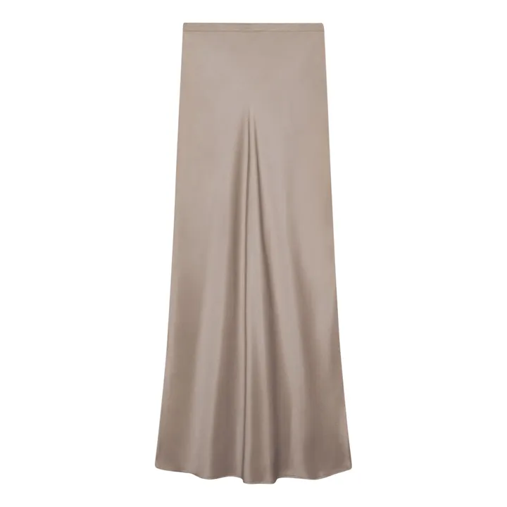 Anine Bing Jupe Longue Bar Soie | Taupe