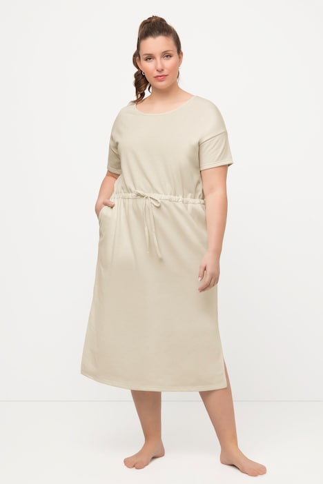 Loungewear-Sweatkleid, Oversized, Rundhals, Halbarm
