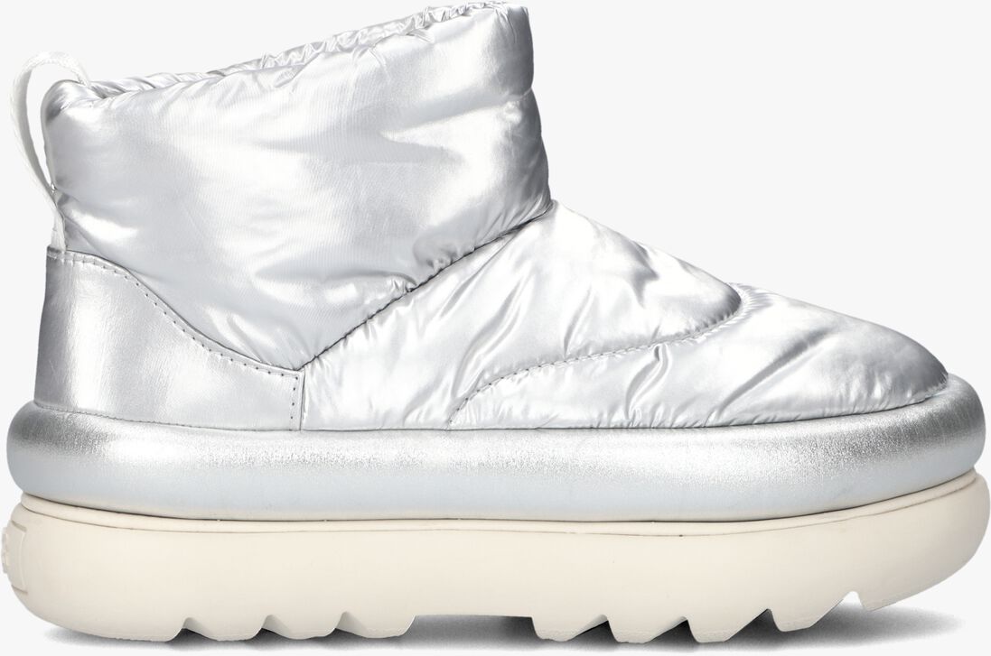 zilveren ugg snowboots classic maxi mini metallic