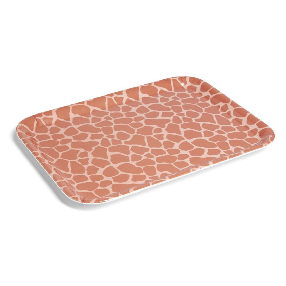 Plateau mélaminé orange 28,7x21,7x1,5cm