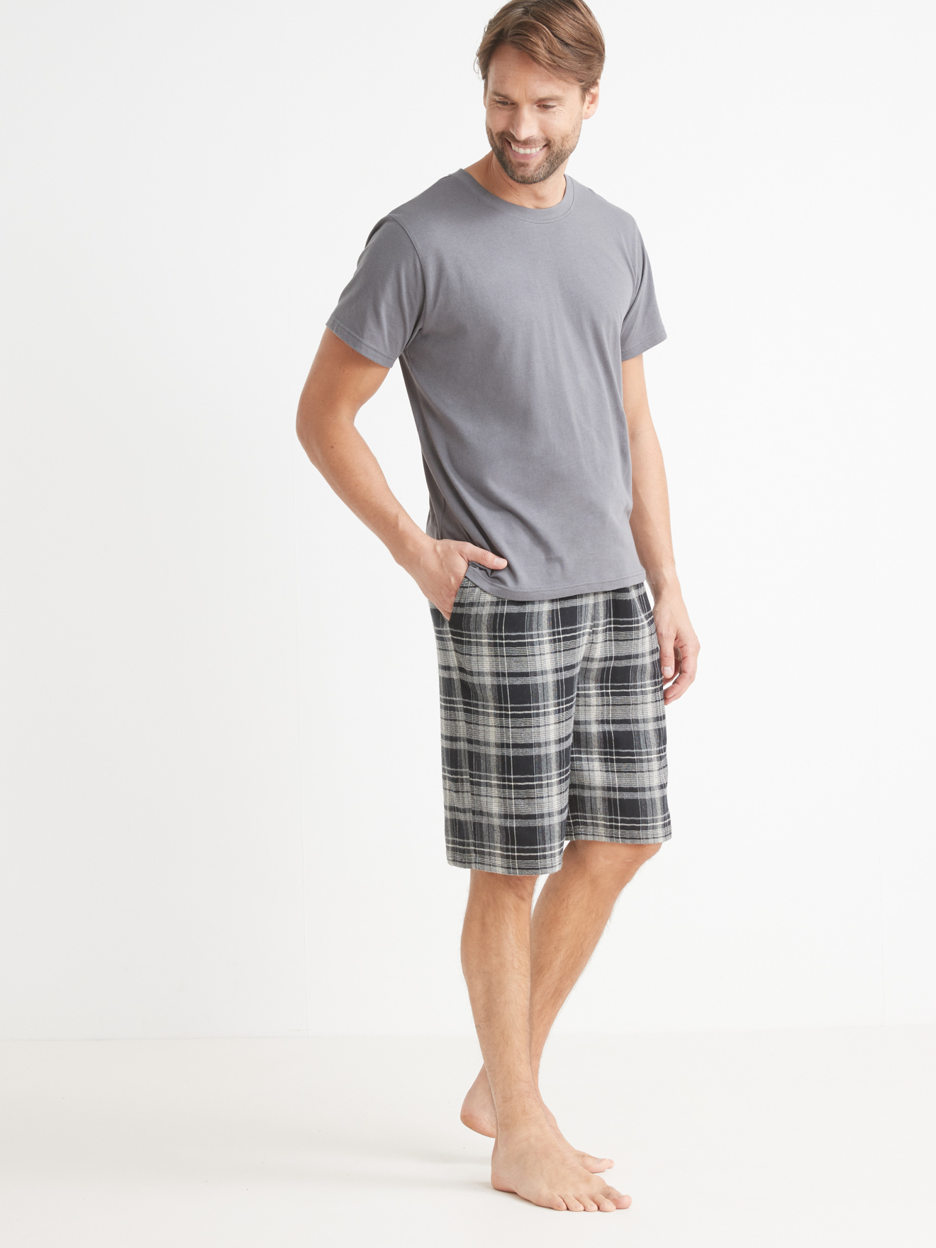 Pyjashort jersey et flanelle