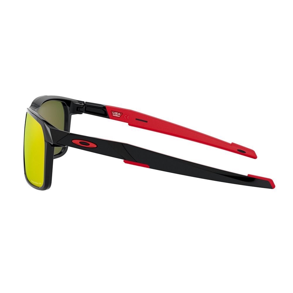 Oakley PORTAL X - Lunettes de soleil polarisés polished black/prizm ruby
