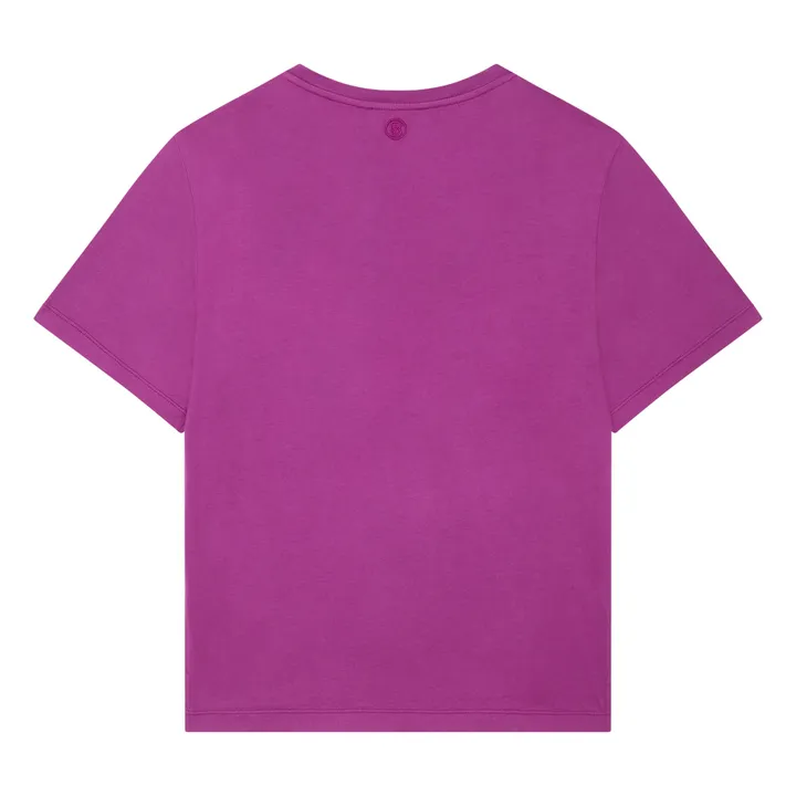 SMALLABLE BASICS T-Shirt Femme Manches Courtes Coton Bio | Rose fuschia