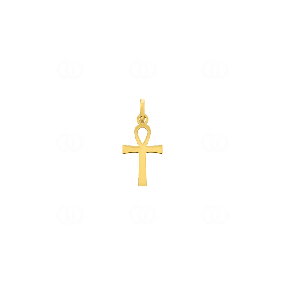 Anhänger 375/9 K Gelbgold Anch-Kreuz 21mm