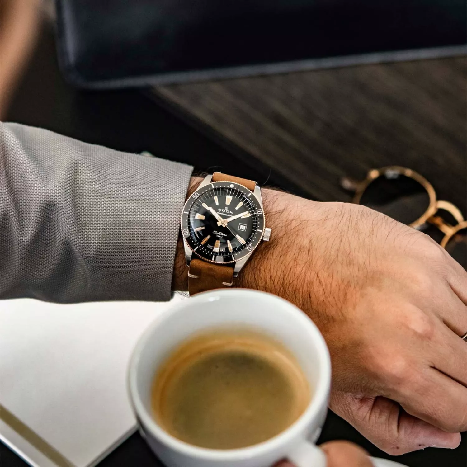 Edox Skydiver Limited Edition 80126-357RNM-NIRB