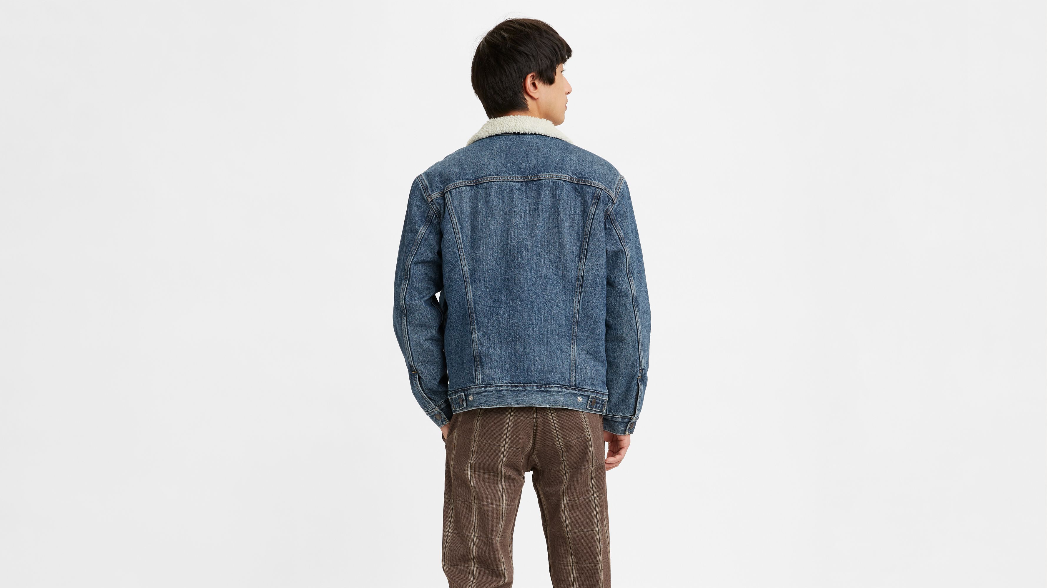 Veste Sherpa Trucker Type III - Television Sherpa Trucker - Bleu