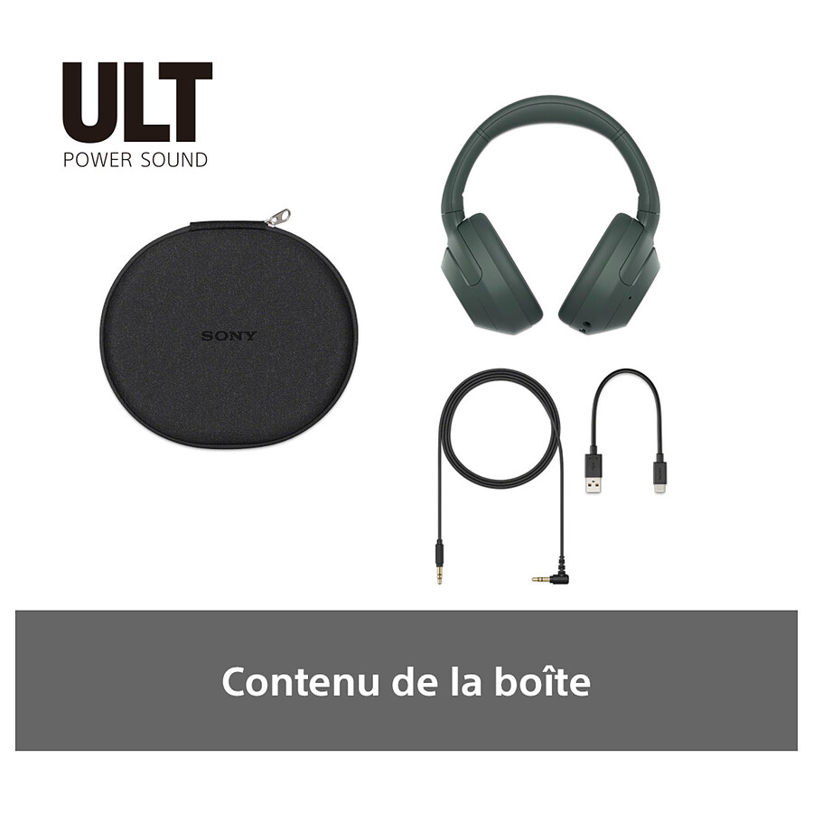 Sony ULT WEAR Gris vert - Casque sans fil