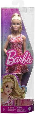 Barbie Fashionistas Dukke med Blondine Hestehale & Blomstret Kjole