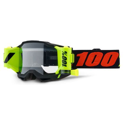 Masque cross 100% ACCURI 2 - FORECAST - MORPHUIS - CLEAR 2023 - Noir / Rouge