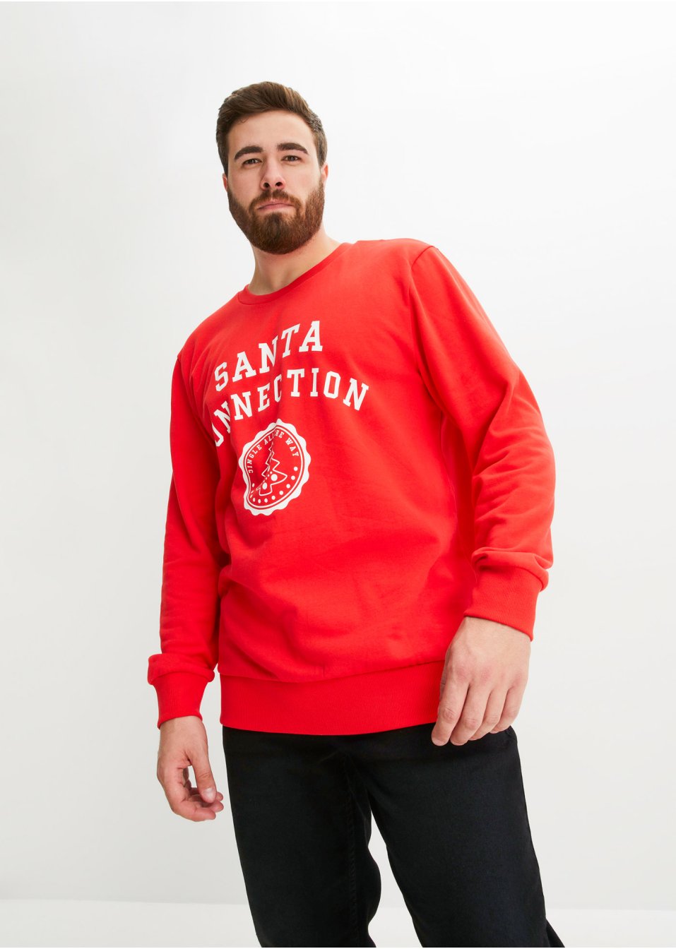 Sweat avec motif de Noël et coton bio