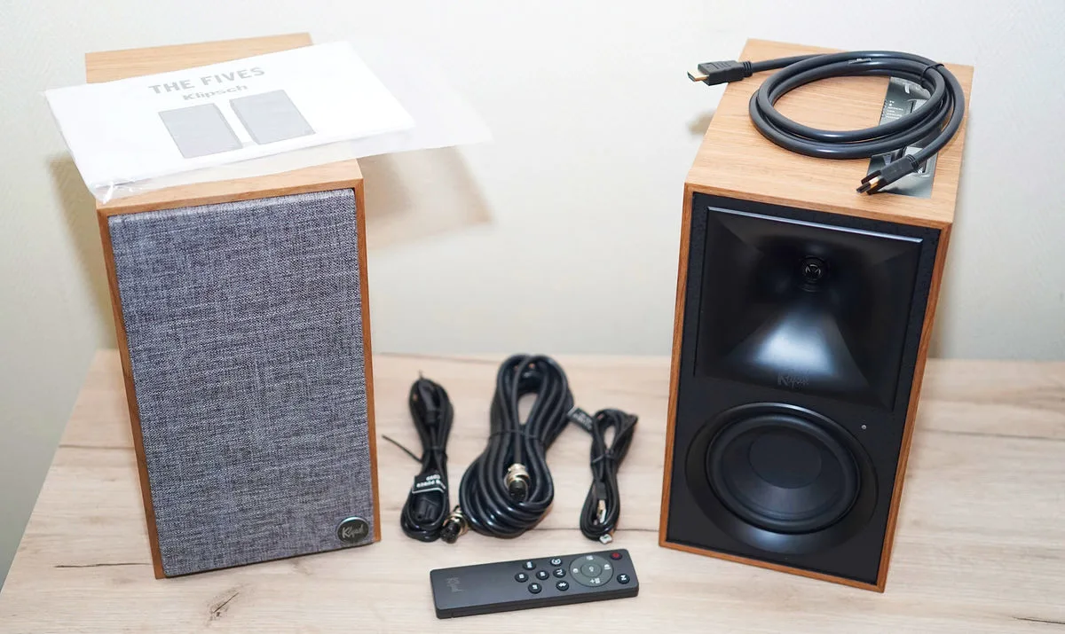 Klipsch The Fives Noyer Enceintes sans fil hi-fi