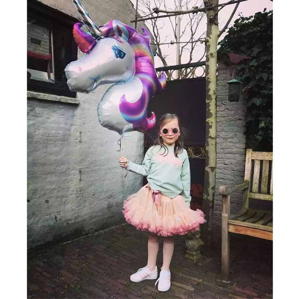 (88x108cm) Einhorn Kinder Party Ballon Folien Luftballon - Pink