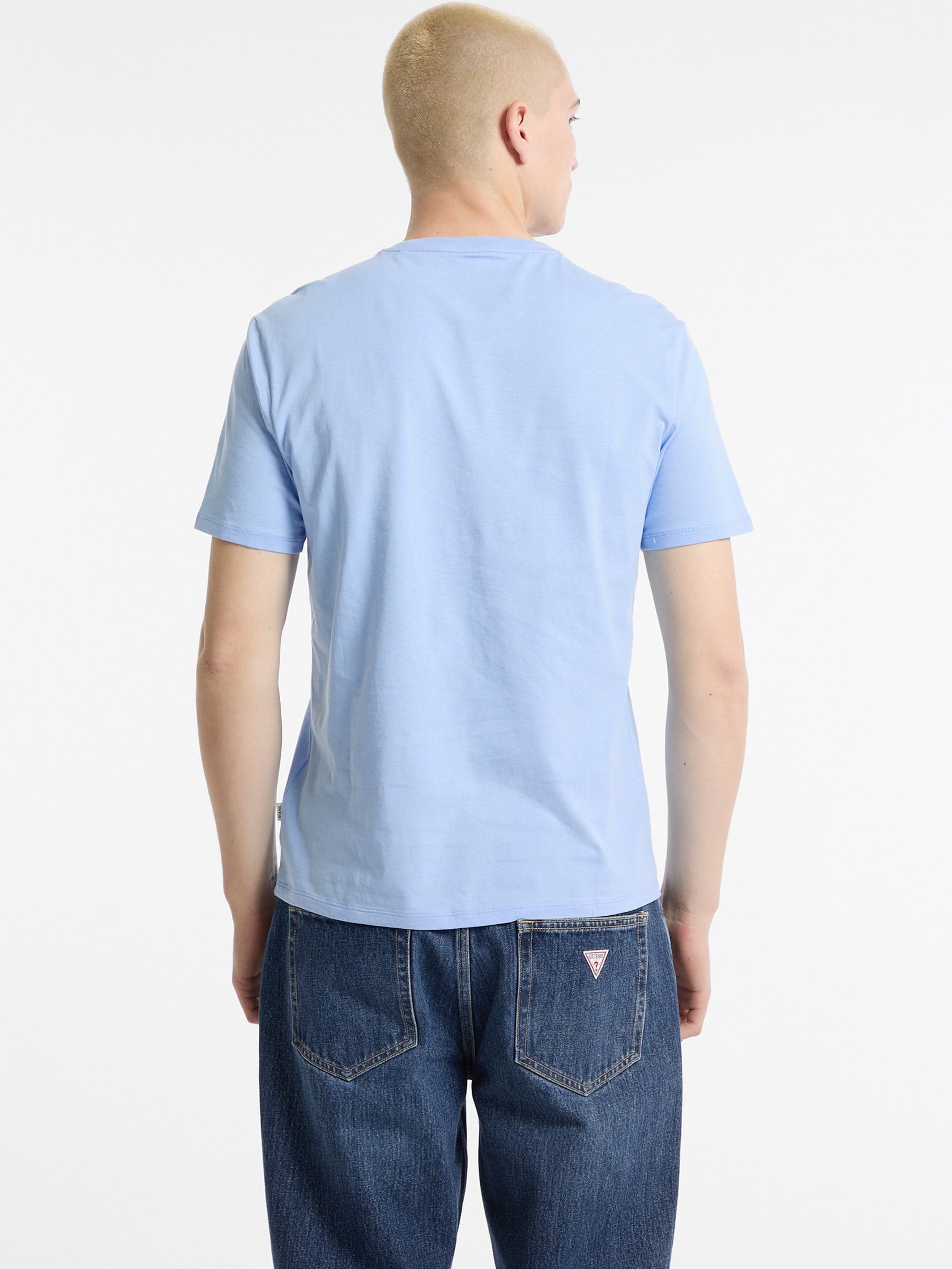 Camiseta Slim com Logo Bordado