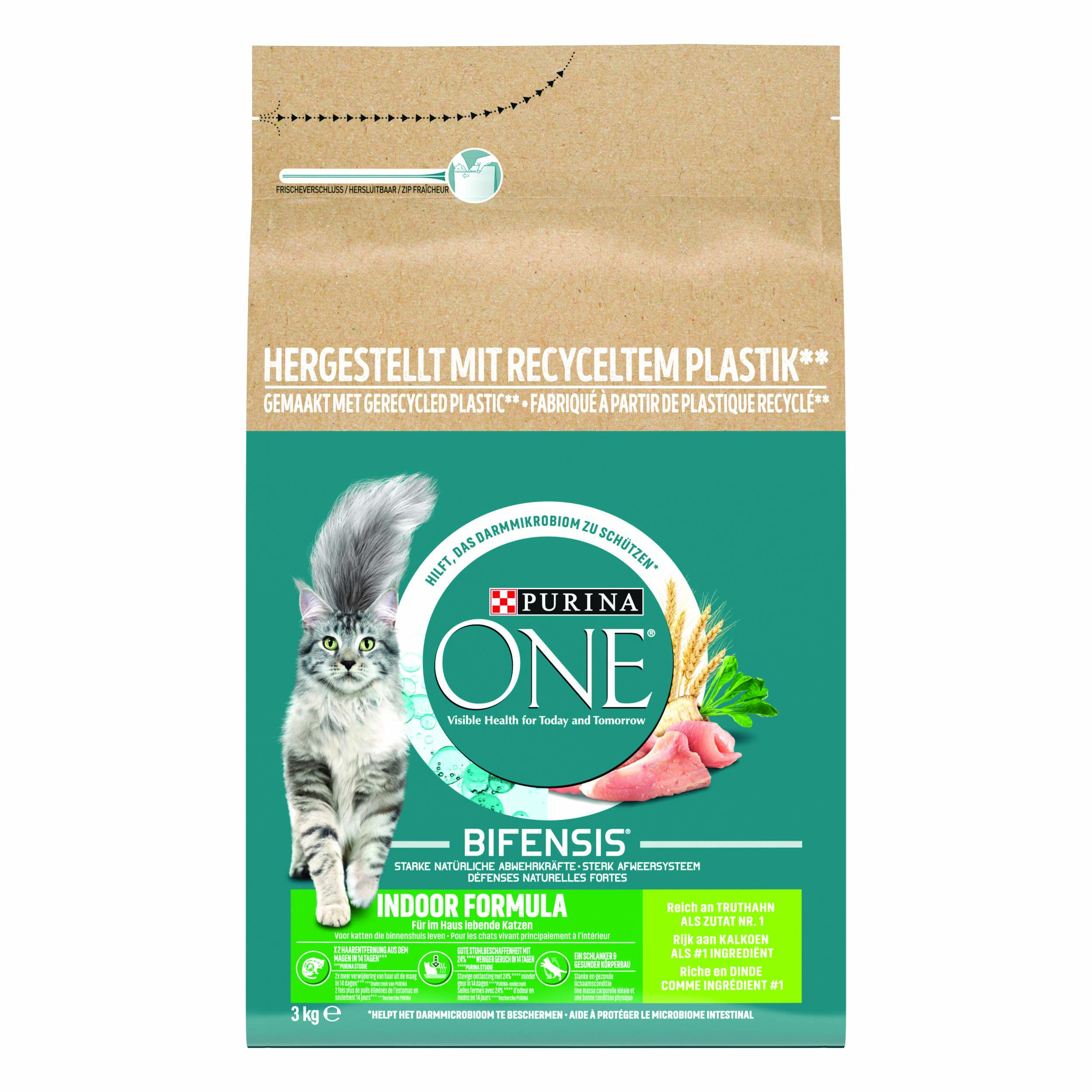 One Adult Indoor - Kattenvoer - 3 Kilogram - kalkoen