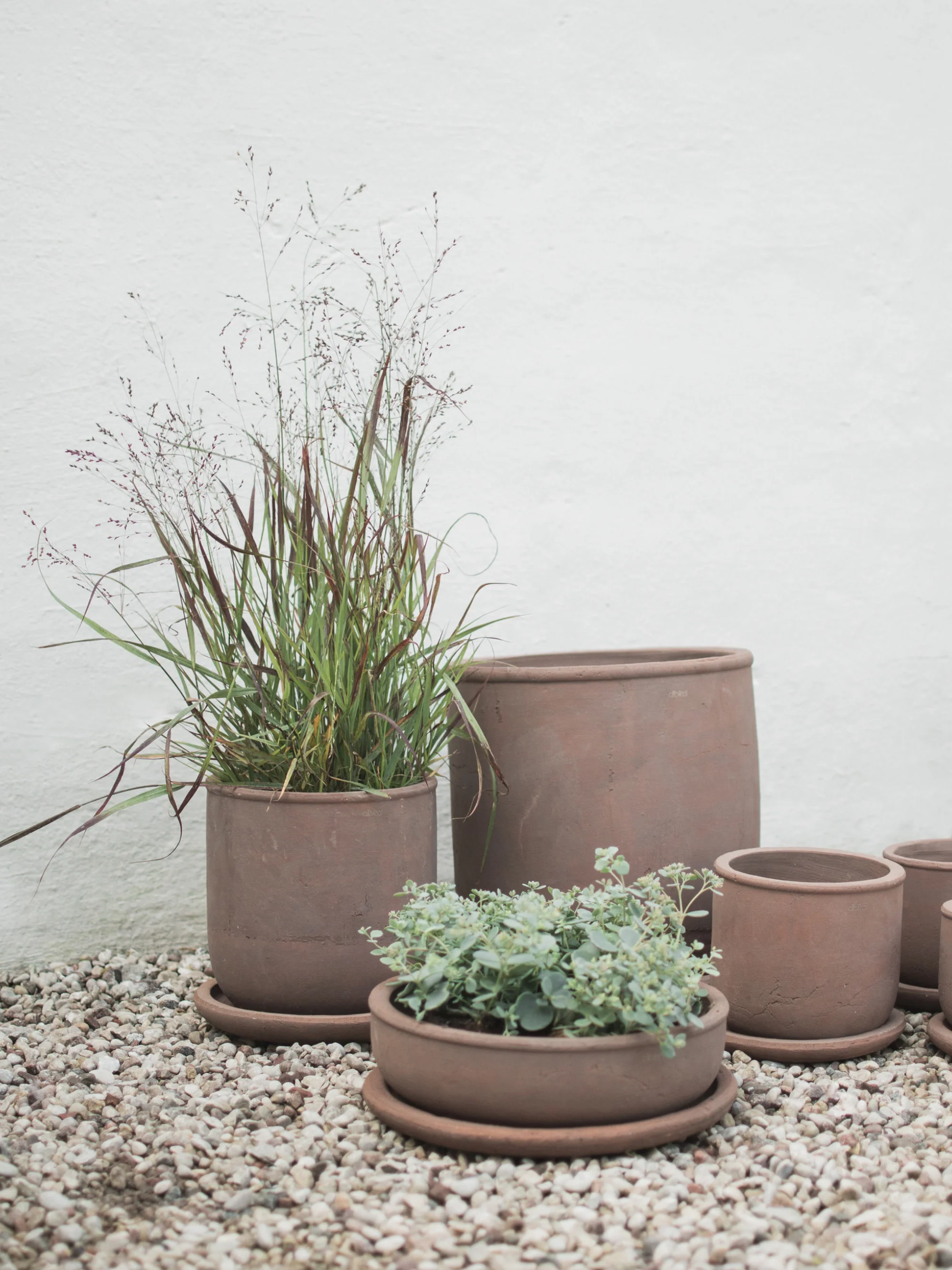 Outdoor bloempot Terra van terracotta, H 26 cm