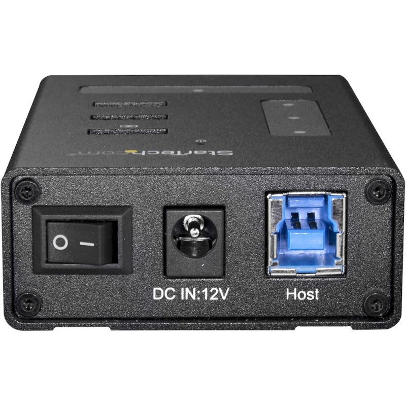 StarTech.com Hub USB 3.0 4 Ports - USB-A vers 3x USB-A et 1x USB-C - Hub Commercial USB en Métal- SuperSpeed USB 3.2 Gen 1 (5Gbps) - Auto Alimenté - Charge Rapide BC 1.2 - Montable/Renforcé