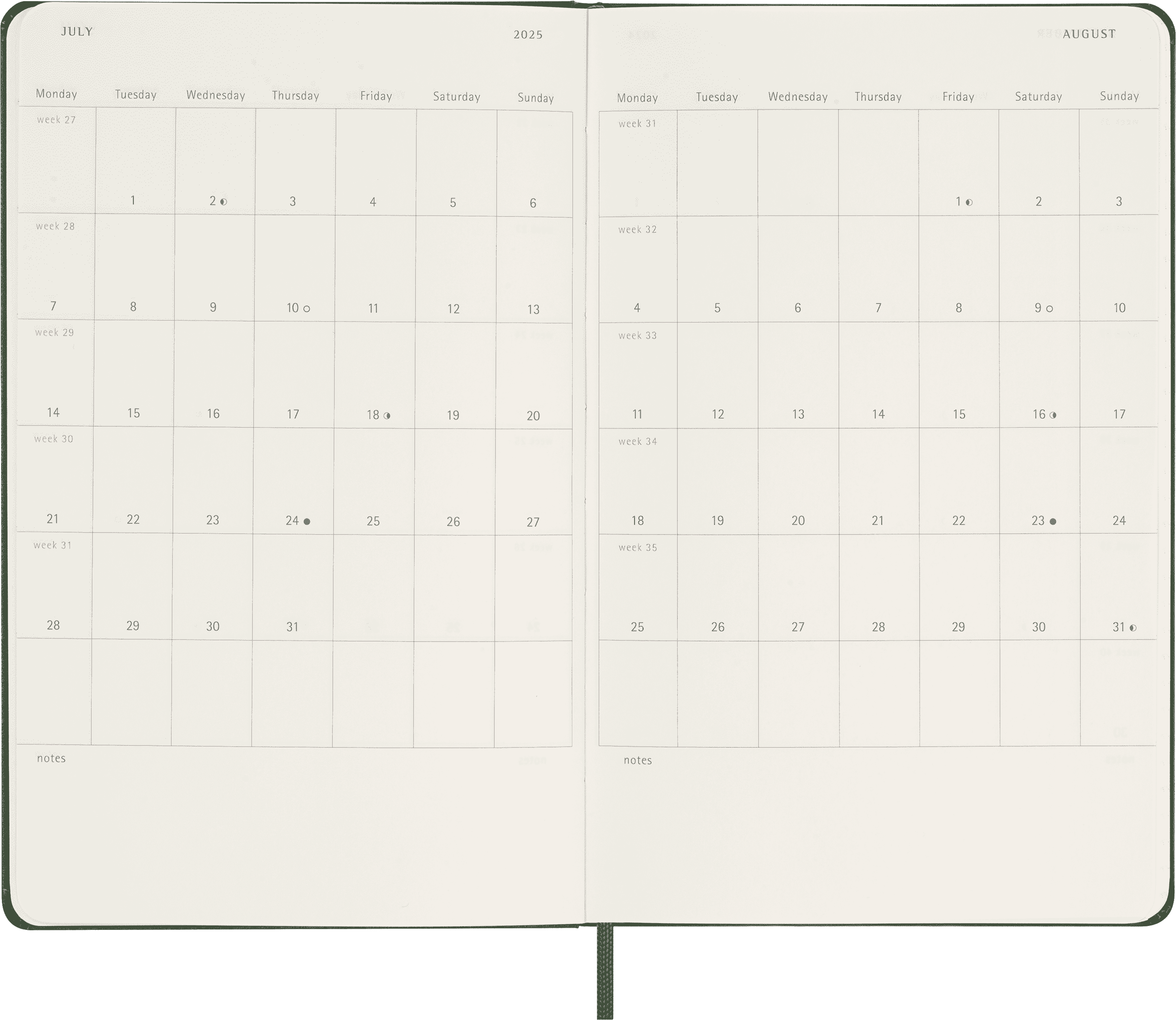 Classic Planner 2025 Large Weekly, hard cover, 12 months