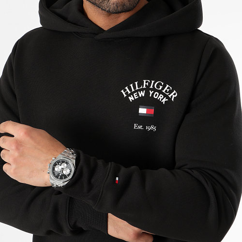 Sweat Capuche Arched Varsity 3641 Noir