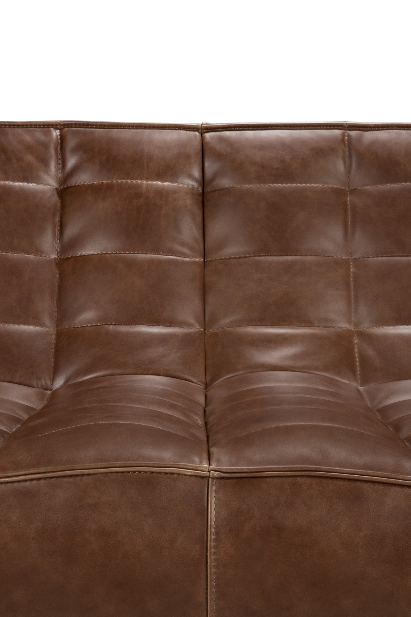 Modulaire bank N701 - chestnut - 2 seats