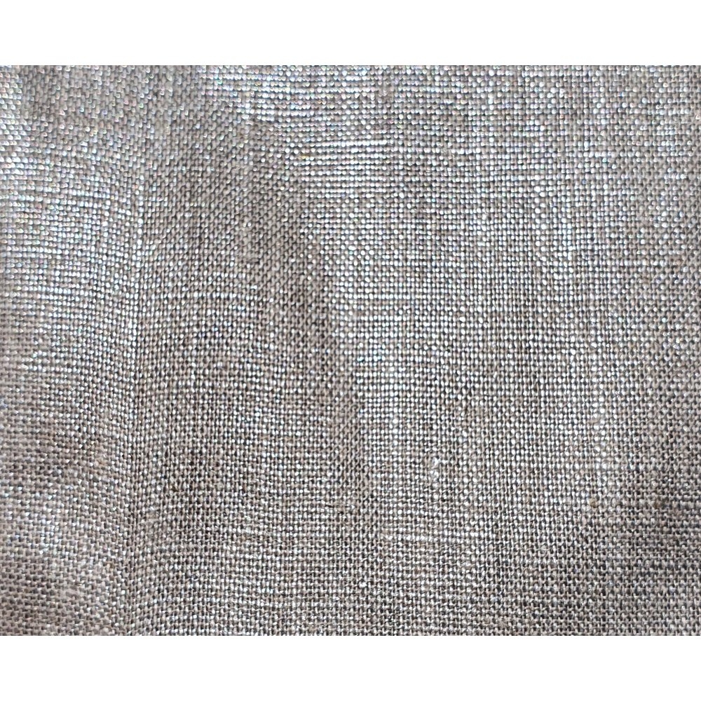 Petite Pochette Enveloppe Lin Argenté