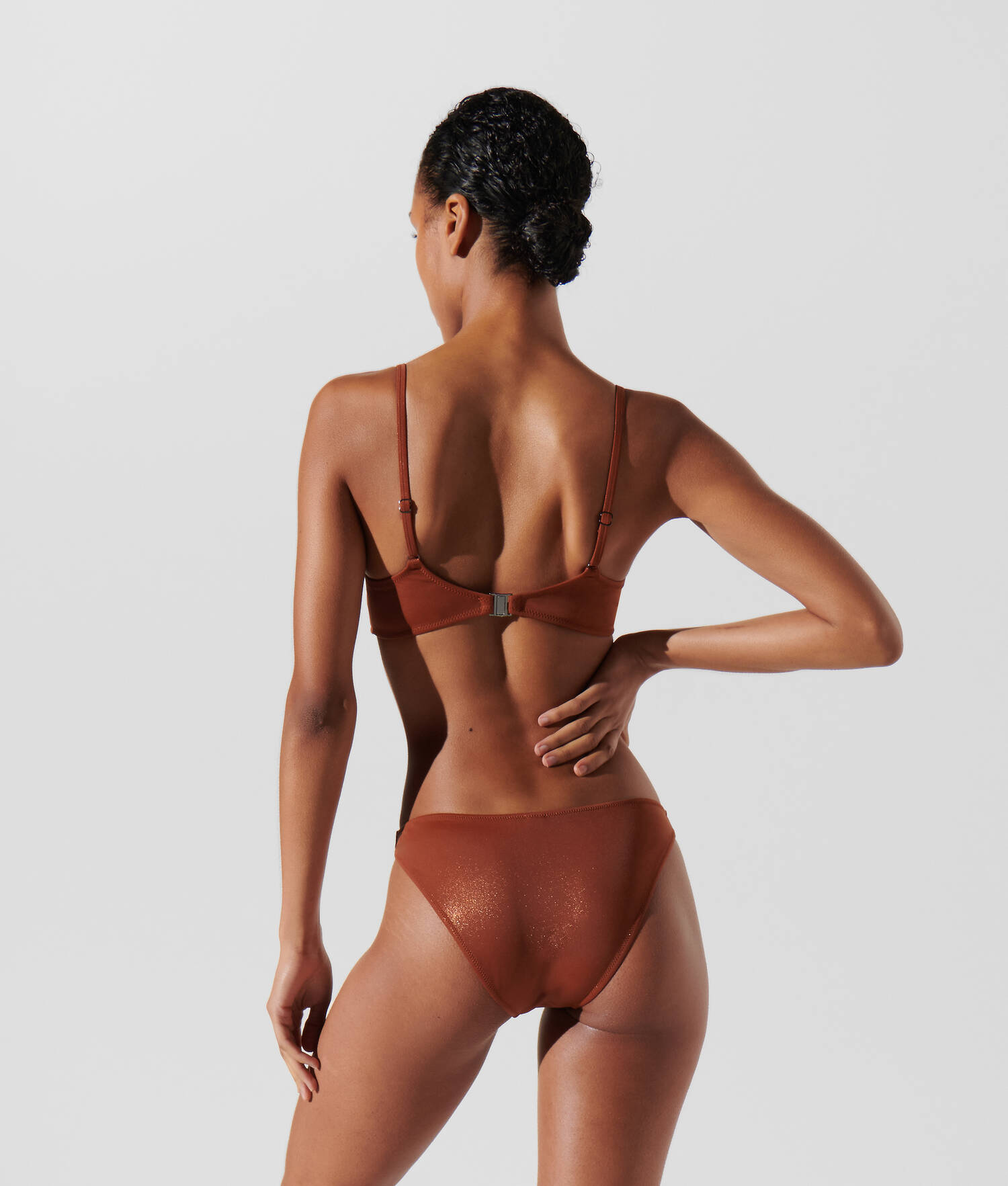 HAUT DE BIKINI BANDEAU BRILLANT KARL SIGNATURE