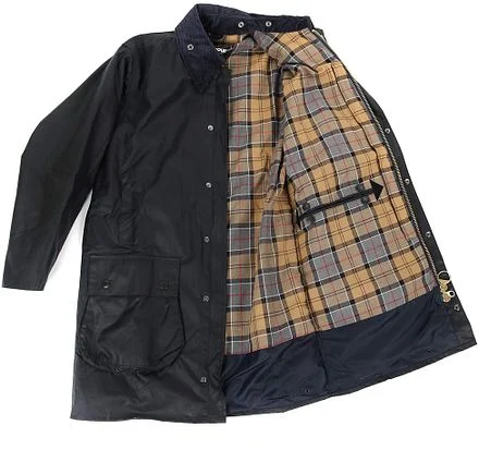 Barbour Border Wax Jas Blauw MWX0008-NY91 kopen