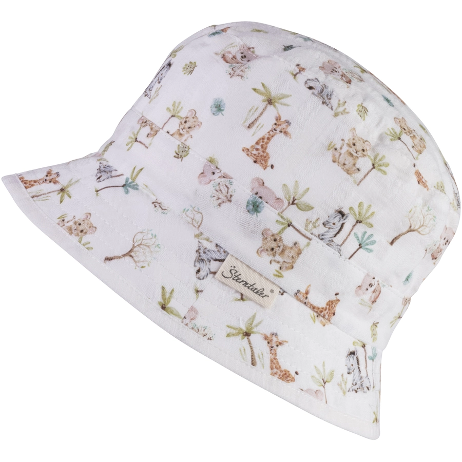 Sterntaler Wendefischerhut Tierbabys ecru