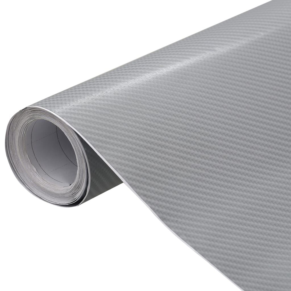 vidaXL 4D Auto Wrap, Zilver, 100x150 cm