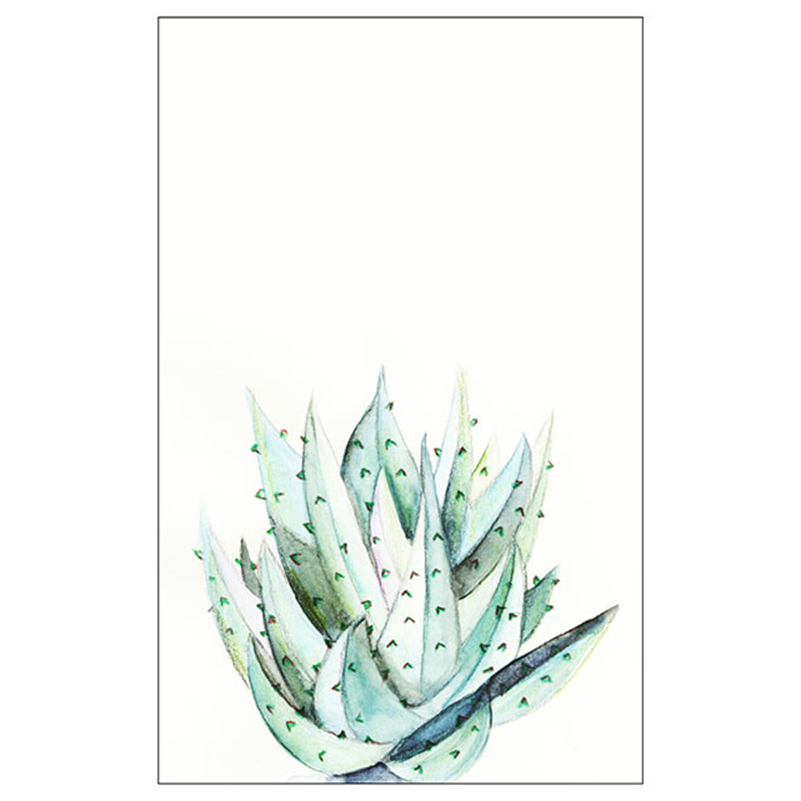 Wandbild ALOE WATERCOLOR - bunt - 50x70 cm
