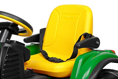 Peg Perego John Deere Heavy Duty Radiostyrt Firhjuling med Tilhenger