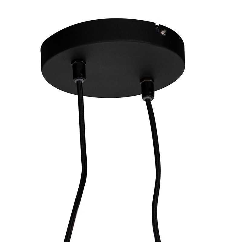 Moderne hanglamp zwart 2-lichts- Lofty